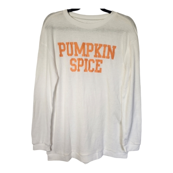 Old Navy *NEW Women's "Pumpkin Spice"🎃 Long  Sleeve Tee - Size XL - Picture 1 of 9